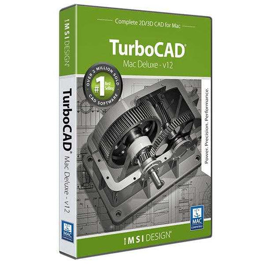 TurboCAD 12 Deluxe 2D/3D For Mac License-Master